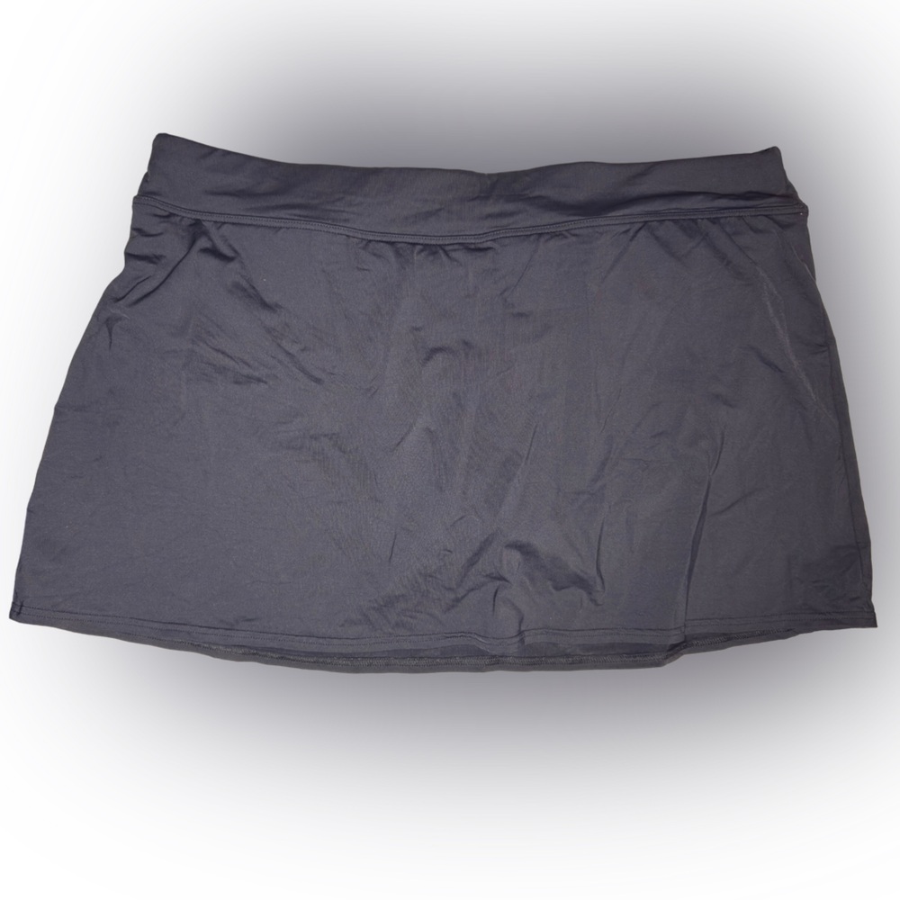 Lands' End Black Bathing Suit Skort